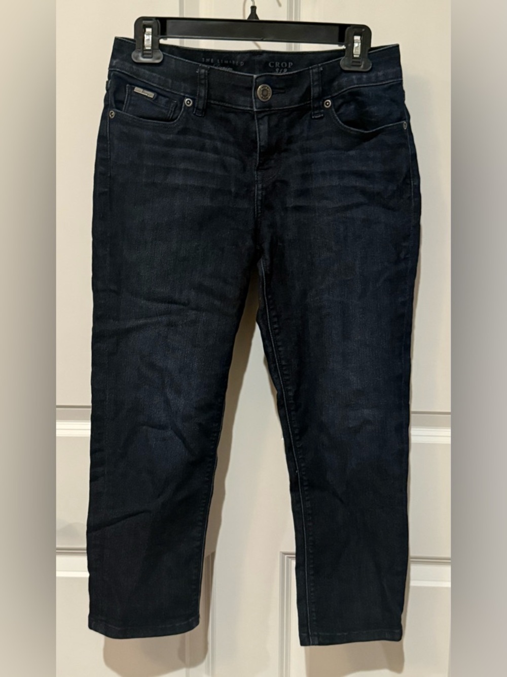The Limited Dark Indigo Cropped Slim Jeans